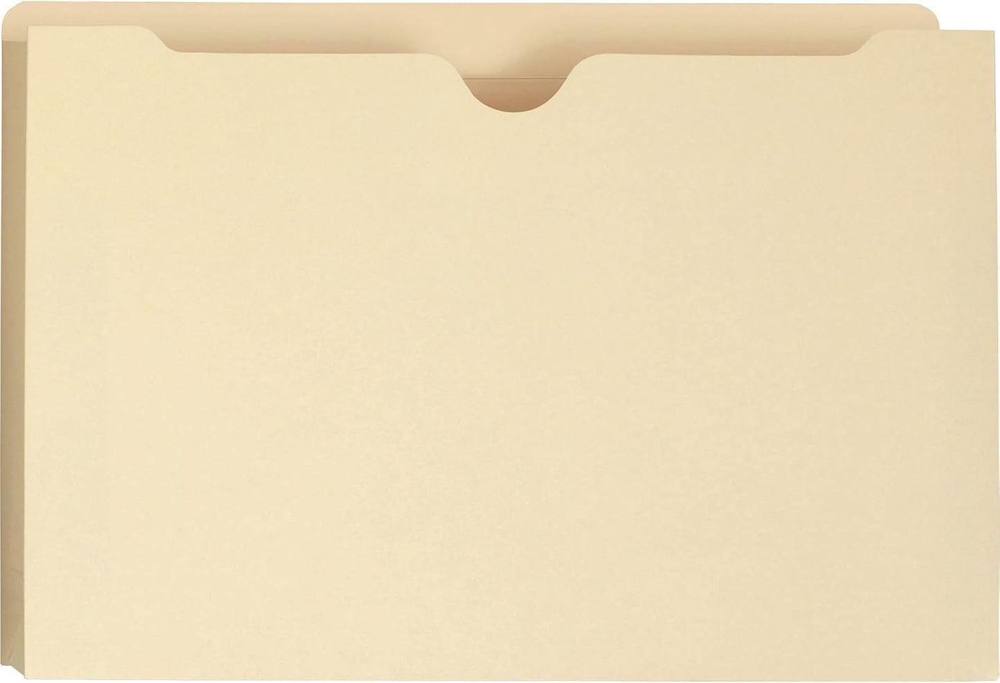 Smead File Jacket, Reinforced Straight-Cut Tab, 1-1/2" Expansion, Legal Size, Manila, 50 per Box (76540) (Pack of 1)