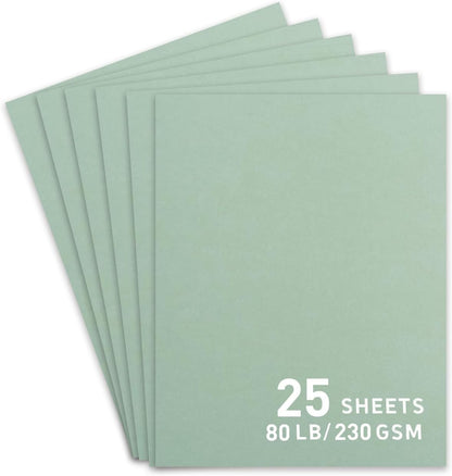 25Sheets Black Cardstock Paper, 8.5 x 11 Card stock for Cricut…