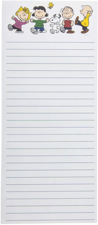 Graphique Magnetic Notepad - Peanuts Gang Grocery and Shopping List - Fun Decorative To-Do List - Perfect House Warming Gifts - 100 Tear off Sheets (4" x 9.25" x .5")