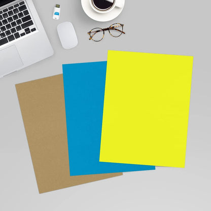 LUXPaper 8.5" x 11" Paper | Letter Size | Pastel Canary Yellow | 60lb. Text | 50 Qty