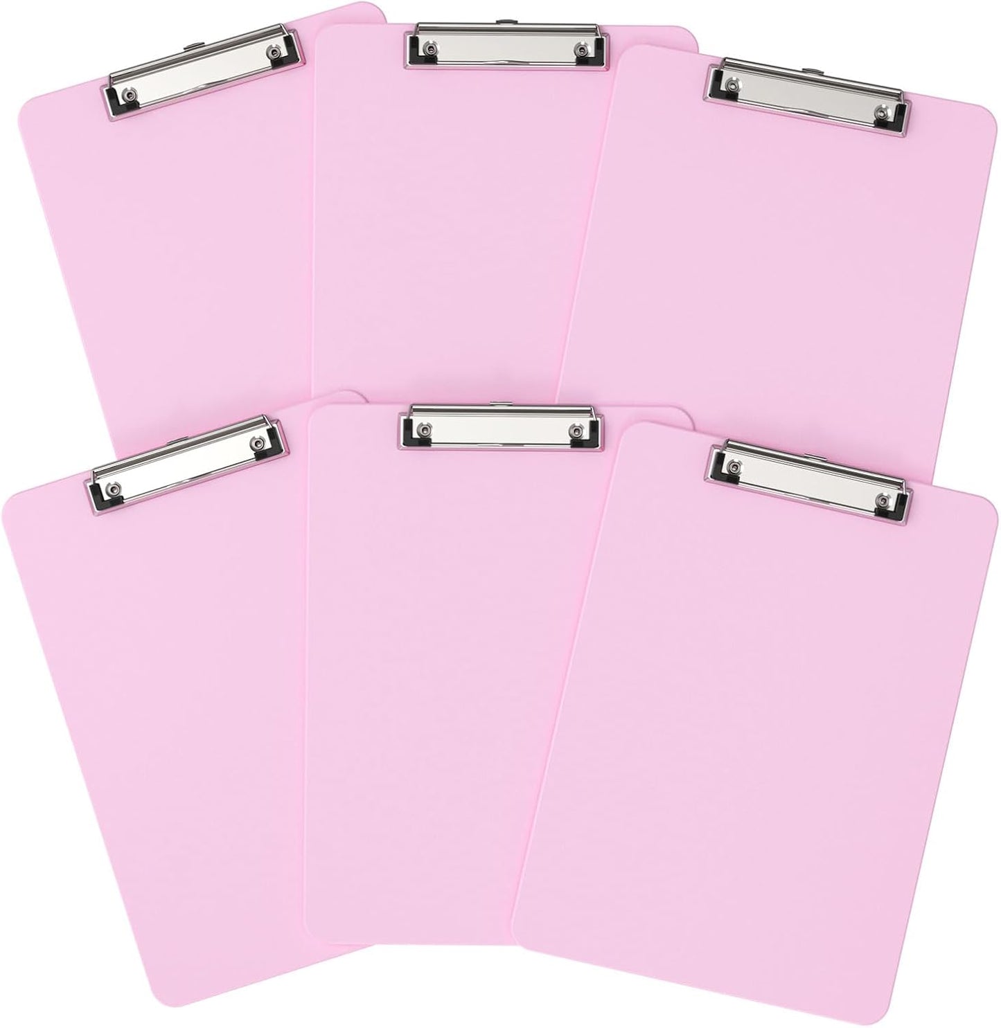Plastic Clipboards 2 Pack, A4 Black Clip Board 8.5x11 for Classroom, Students, Kid, Woman, Size 9" x 12.5" with Low Profile Clip, Office & School Supply