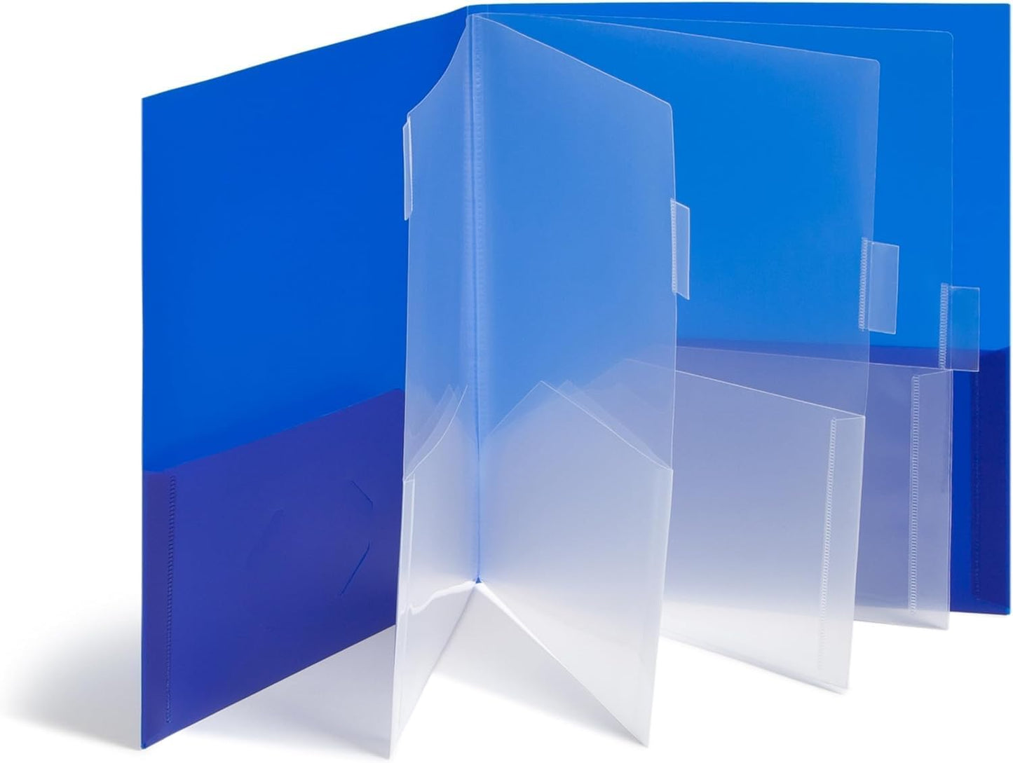 Smead 10-Pocket Organizer, Letter Size, 2 per Pack, 1 Each of Dark Blue and Teal (89204)