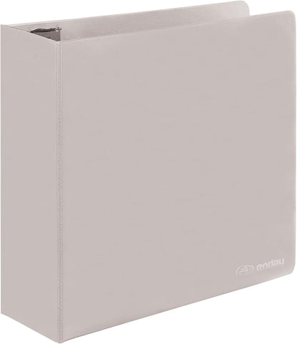3 Inch Binder 3 Ring Binders Green, Slant D-Ring 3” Clear View Cover with 2 Inside Pockets, Heavy Duty Colored School Supplies Office and Home Binders – By Enday