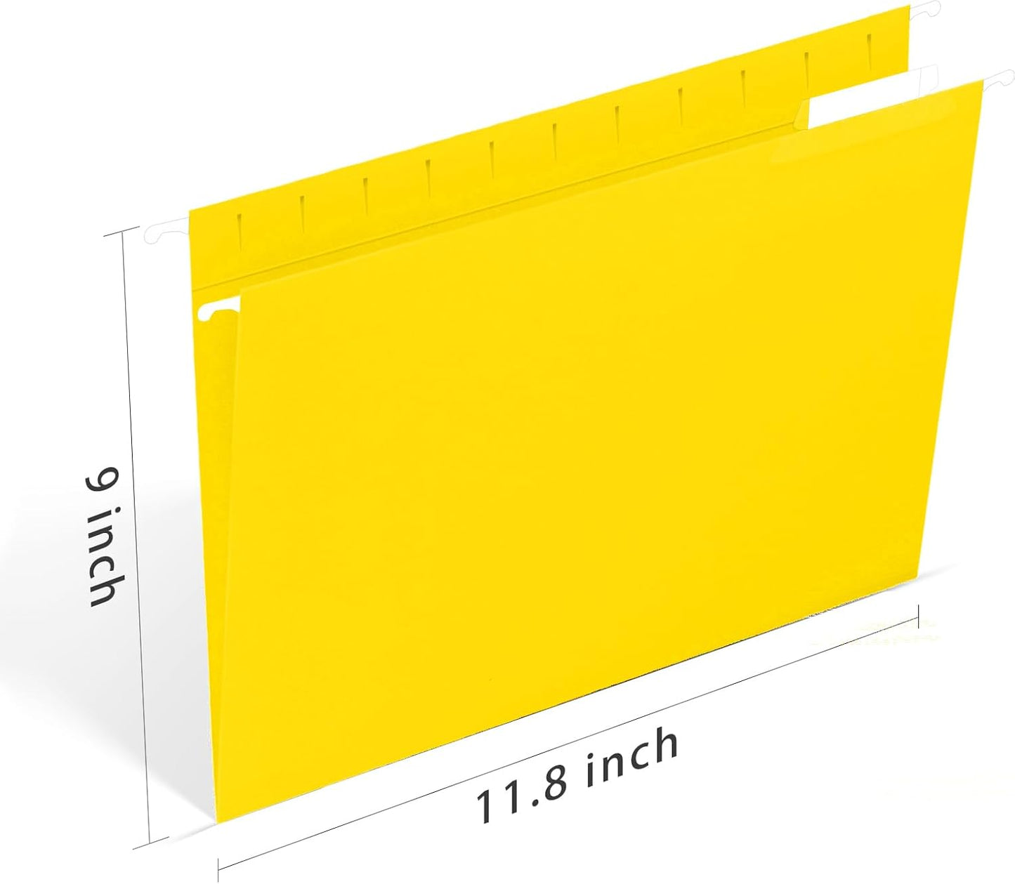 HERKKA Hanging File Folders, 30 Pack Reinforced Letter Size Hanging Folders, Designed for Bulky Files, Filing Cabinet, 1/5-Cut Adjustable Tabs (Blue)