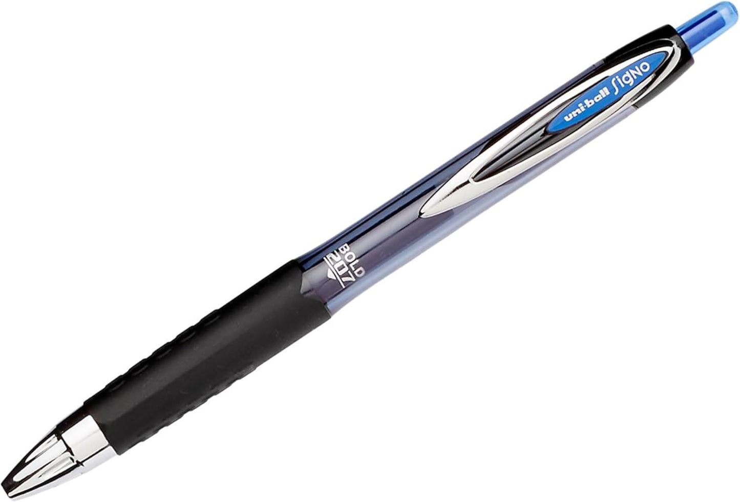 uniball 207 Plus+ Retractable Gel Pens, Medium Point (0.7mm), Black, 4 Pack