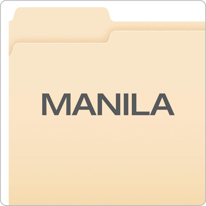 Pendaflex File Folders, 250 Bulk Pack, Durable Manila Folders, Letter Size (8.5" x 11"), 3 Tabs for Easy Labeling, Everyday Filing Essential for Offices, Classrooms & Home Document Organization