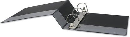 Universal 3" D-Ring View Binder, 600 Sheet Capacity, Black