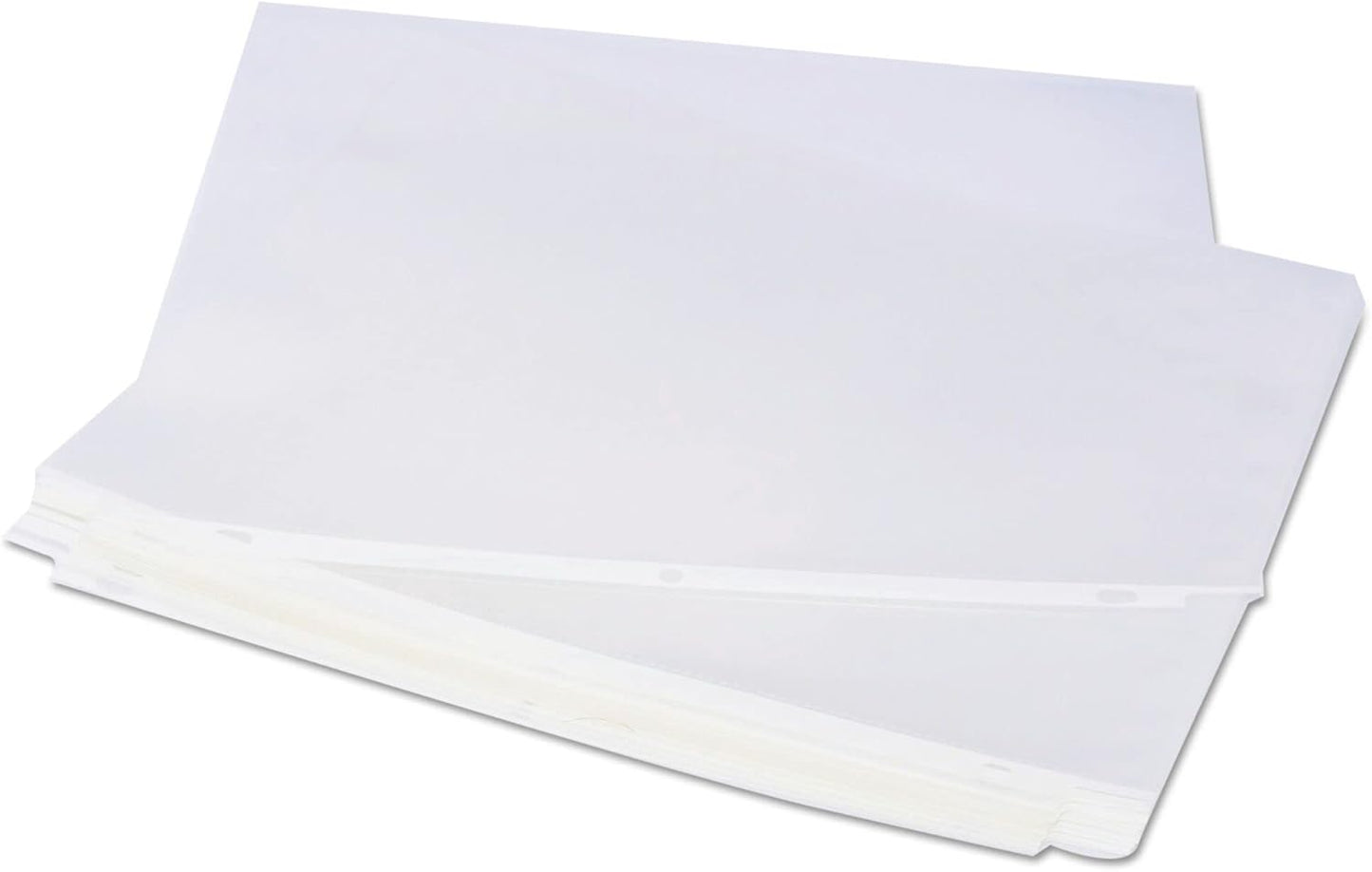 Universal 21124 Top-Load Poly Sheet Protectors, Standard Gauge, Letter, Clear (Pack of 50)