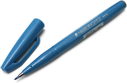 Pentel Fude Touch Sign Pen, Pink, Felt Pen Like Brush Stroke (SES15C-P)