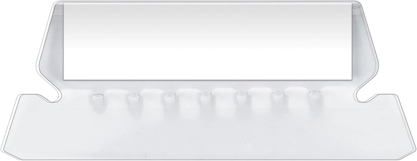 Pendaflex Hanging Folder Tabs, 2", Clear Yellow, 25 Tabs and Inserts per Pack (42 YEL)