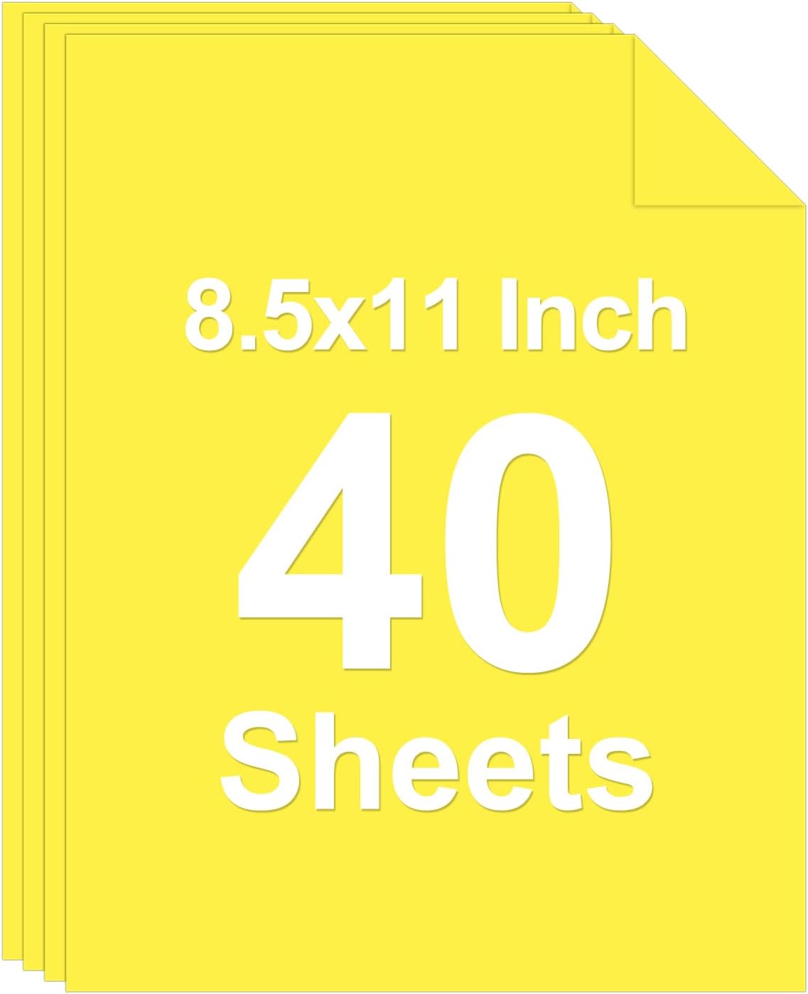40 Sheets Colored Cardstock, 8.5 x 11 Construction Paper, Black Card Stock Paper, Cardstock Printer Paper for Halloween,Mothers Day, Christmas, Wedding Invitations, DIY Cards, Photo, Art and Crafts