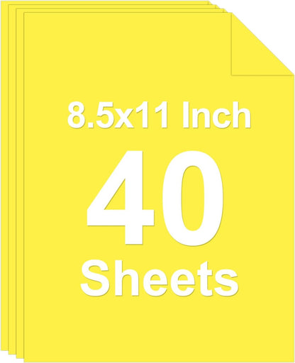 40 Sheets Colored Cardstock, 8.5 x 11 Construction Paper, Black Card Stock Paper, Cardstock Printer Paper for Halloween,Mothers Day, Christmas, Wedding Invitations, DIY Cards, Photo, Art and Crafts