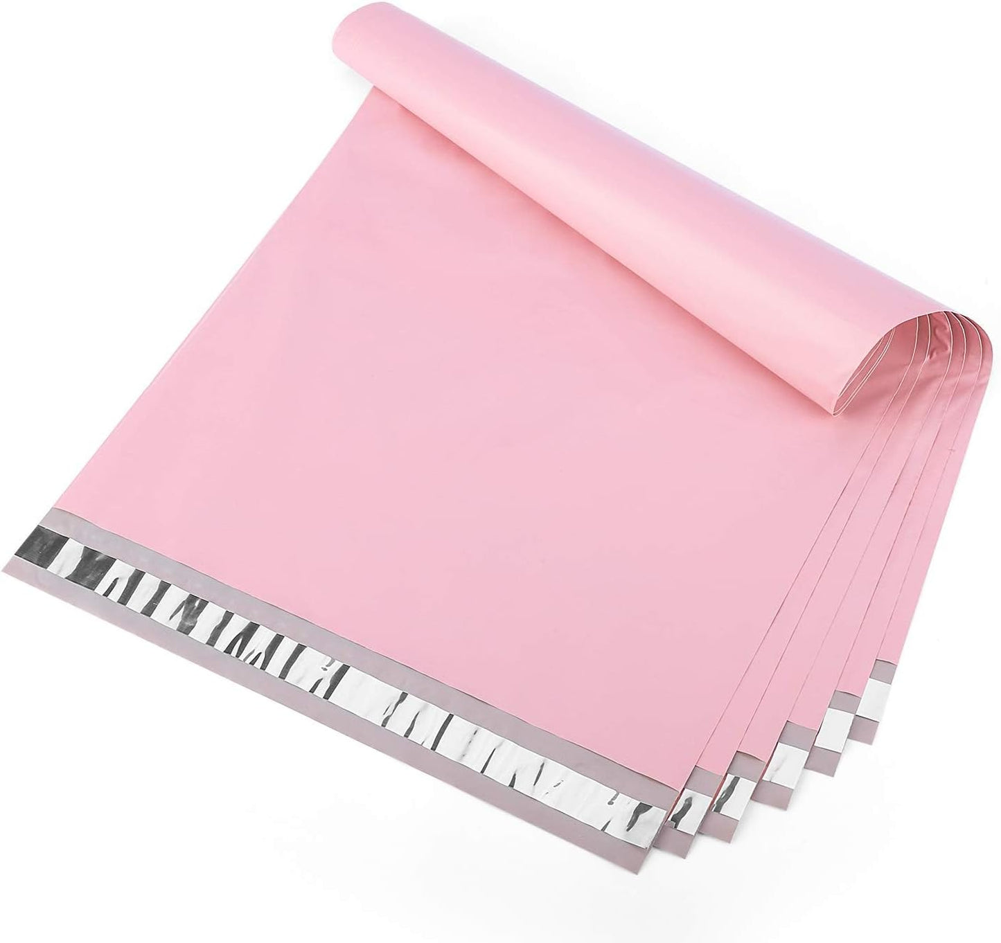 Metronic Poly Mailers 10X13 100 Pack, Strong Adhesive Shipping Envelopes for Clothing, Medium Shipping Bags for Small Businesses, Waterproof Mailers Poly Bags, Packages Bags Light Pink