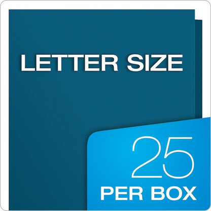 Oxford Two-Pocket Folders w/Fasteners, Red, Letter Size, 25 per Box (57711)