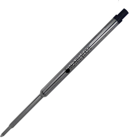 Monteverde USA Soft Ballpoint Refills to Fit Waterman Ballpoint Pens, Medium Point, Blue, 2-Pack, Smooth Writing for Creative and Professional Use