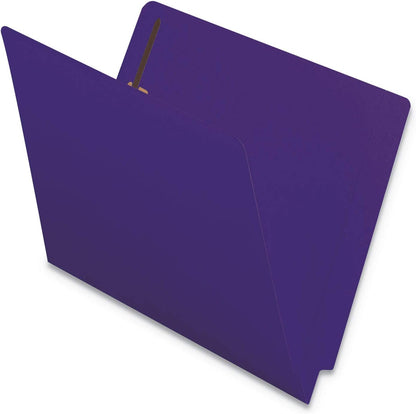 Smead Heavyweight End Tab Fastener File Folder, Shelf-Master® Reinforced Straight-Cut Tab, 2 Fasteners, Letter Size, Manila, 50 per Box (34215)