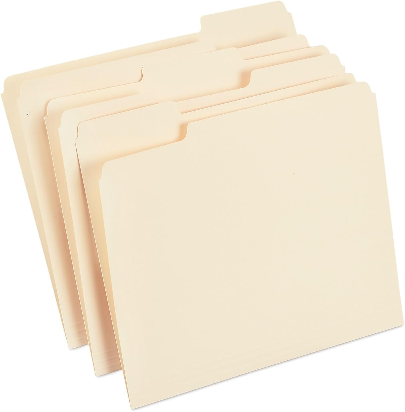 Staples File Folders, Letter Size, 1/3‑Cut Tabs, Purple, Durable 10.5‑Point Paper Stock, 100/Pack
