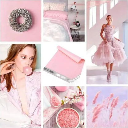 Metronic Poly Mailers 10X13 100 Pack, Strong Adhesive Shipping Envelopes for Clothing, Medium Shipping Bags for Small Businesses, Waterproof Mailers Poly Bags, Packages Bags Light Pink
