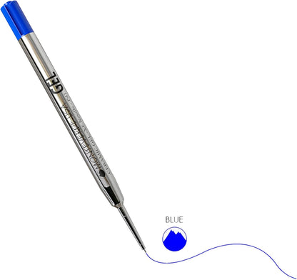 Monteverde Capless Gel Refills to Fit Parker-Style Ballpoint Pens, 0.5mm Extra Fine Needle Point, Black, 2-Pack, Smooth Writing Technology for Parker, Conklin, Schmidt, and More