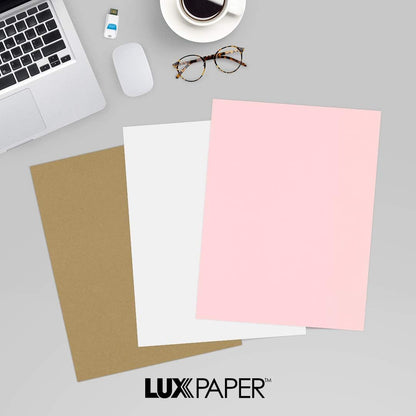 LUXPaper 8.5" x 11" Paper | Letter Size | Pastel Canary Yellow | 60lb. Text | 50 Qty