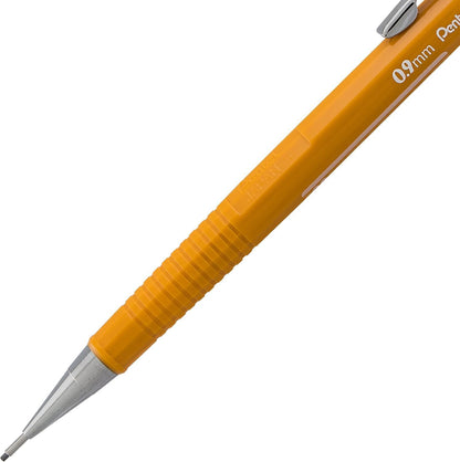 Pentel Sharp Mechanical Pencil 0.9mm With Lead & Eraser Refills, Yellow Barrel - Pack of 3