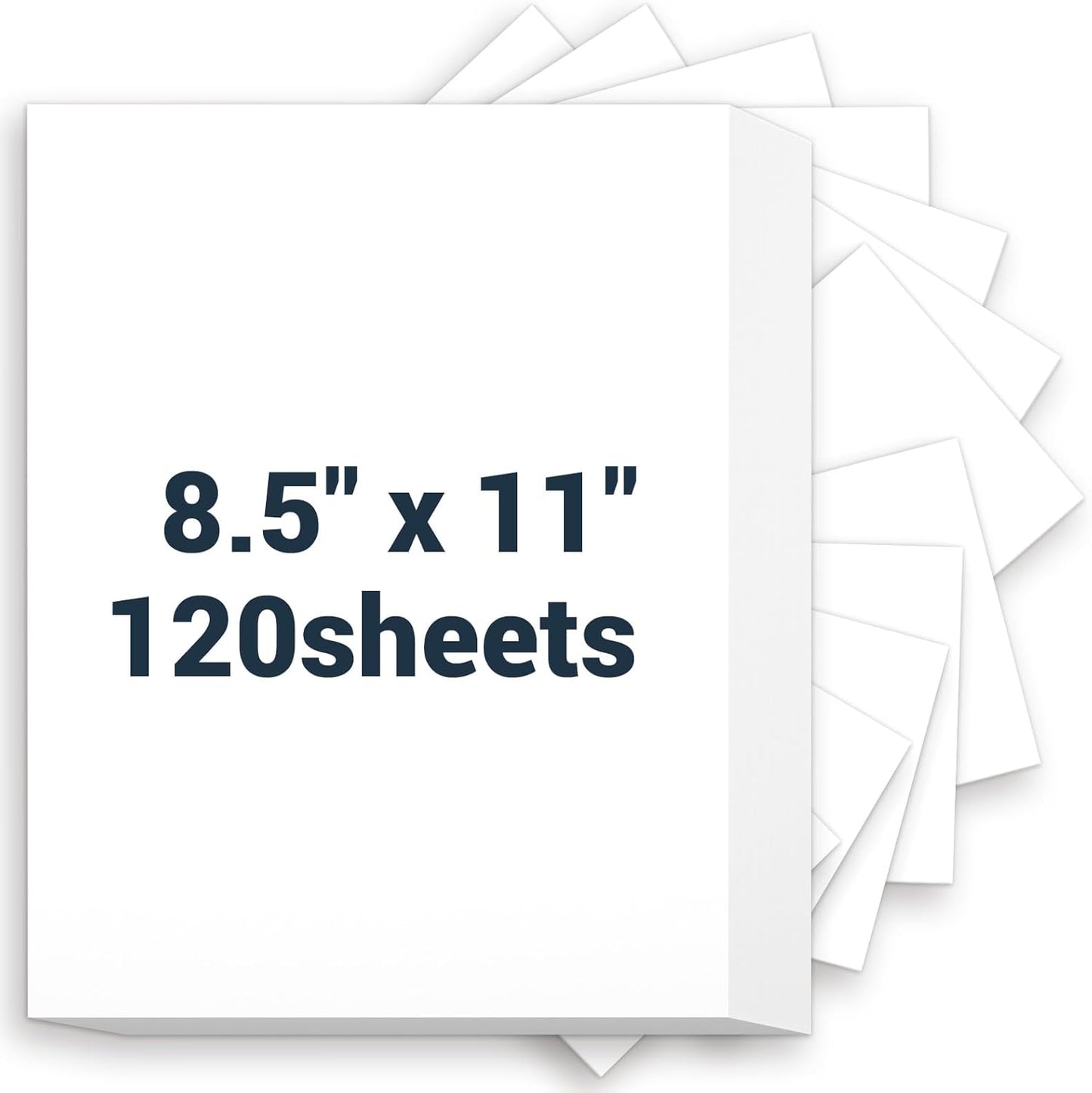 Cardstock 8.5 x 11, Thick Printer Paper 75 lb/200 gsm, 40 Sheets Card Stock White, Heavy Card stock, White CardStock Paper for Invitations, Diy Cards, Business Cards, Menus, Crafts, Drawing etc