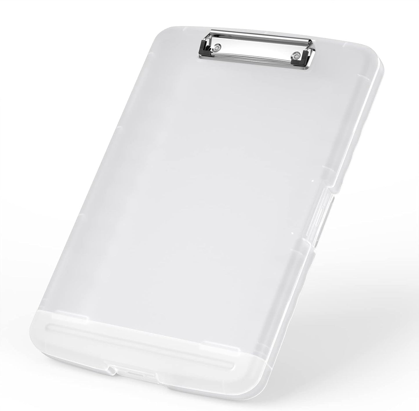 Rimilak Plastic Clipboard with Storage, 8.5 x 11 High Capacity Folio Nursing Case with Pen Holder, Size 14.2 x 9.6 x 1.2″ Folder Side-Opening for Classroom, Teacher, Smooth Writing, Dark Green