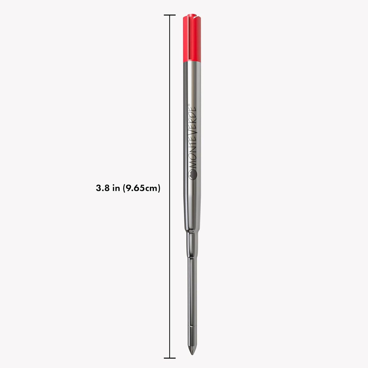 Monteverde Soft Roll Ballpoint Pen Refills to Fit Parker-Style Pens, Medium Point, Brown, 2-Pack, Smooth Writing Technology for Parker, Conklin, Schmidt, and More