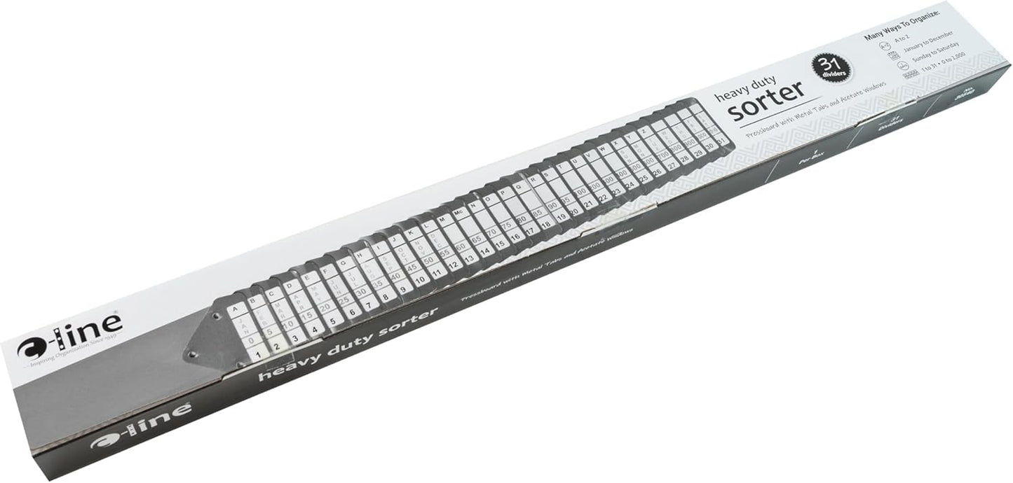All-Purpose Document Sorter, 2.5 x 23.5 Inch, Blue (30526)