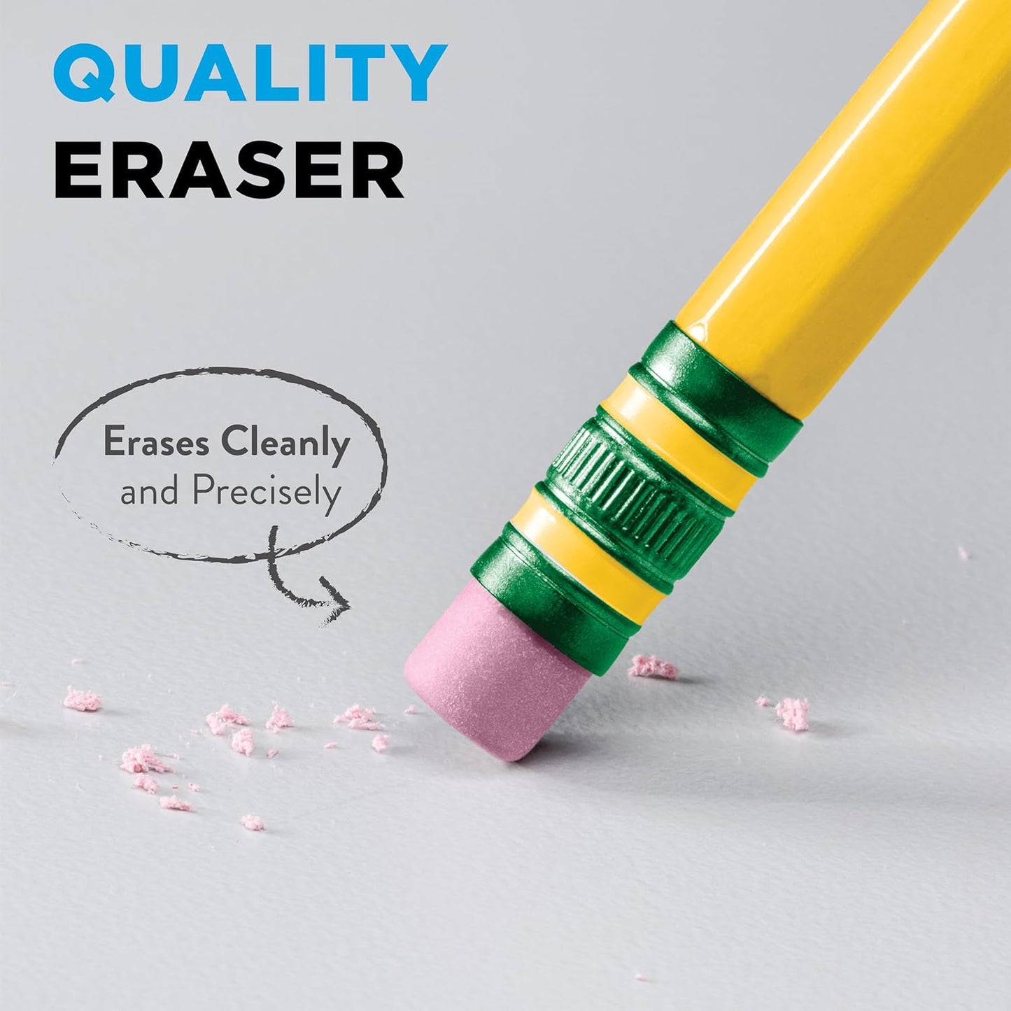 Wood-Cased Pencils, Unsharpened, 2 HB Soft, Yellow, 12 Count