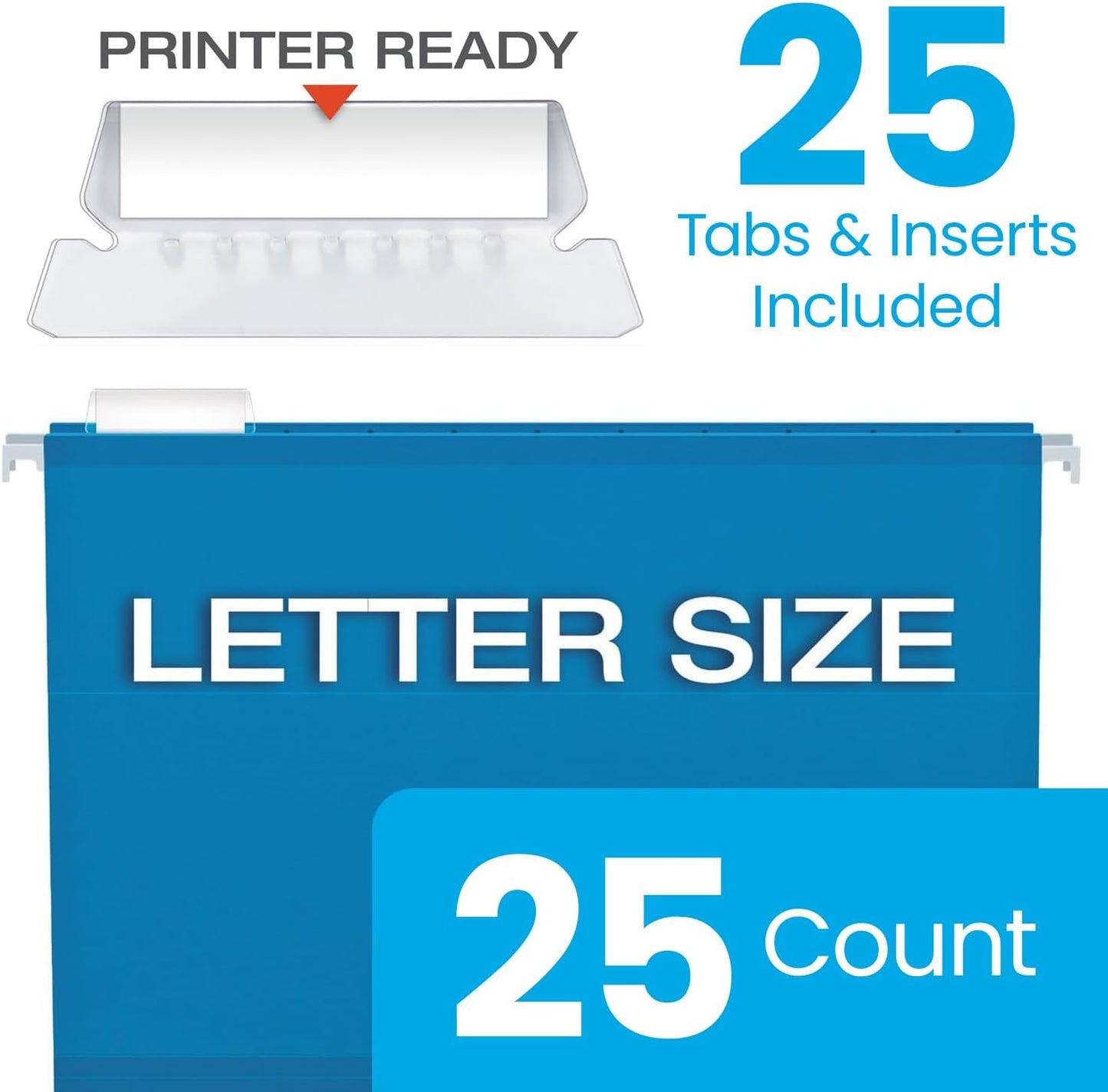 Pendaflex Reinforced Hanging File Folders, Letter Size, Bright Green, 1/5 Cut, 25/BX (4152 1/5 BGR)