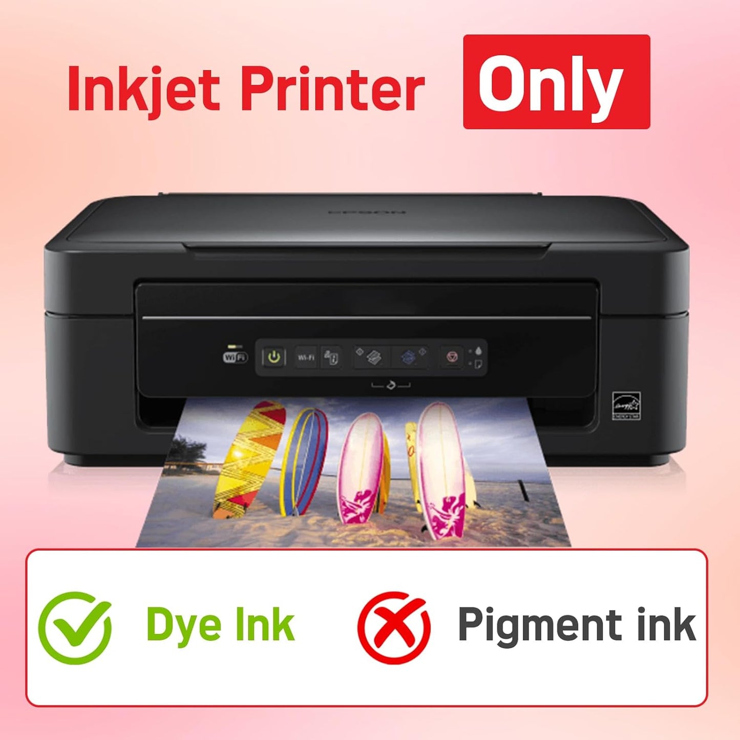 220 Sheets Photo Paper Glossy Inkjet 8.5x11 44lb 160Gsm A4 Letter Size Suitable for All Dye Ink Printers for Calendar Menu Brochure Paper Flyers Paper, Cards