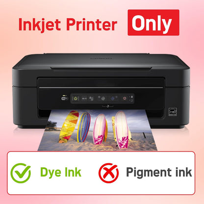 220 Sheets Photo Paper Glossy Inkjet 8.5x11 44lb 160Gsm A4 Letter Size Suitable for All Dye Ink Printers for Calendar Menu Brochure Paper Flyers Paper, Cards