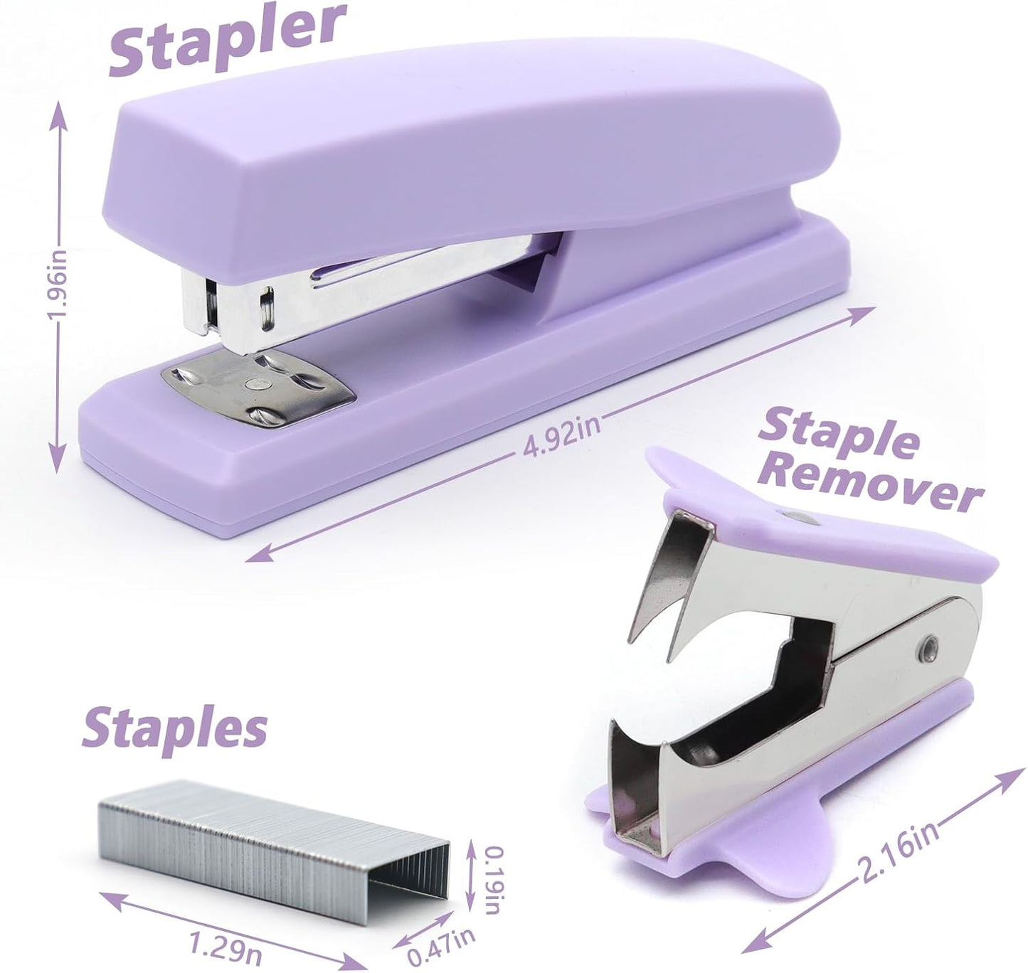 Pink Office Stapler, 25 Sheet Capacity with 2000 Staples and Staple Remover, Desktop Stapler,Pink Office Supplies for Students and Office Clerks