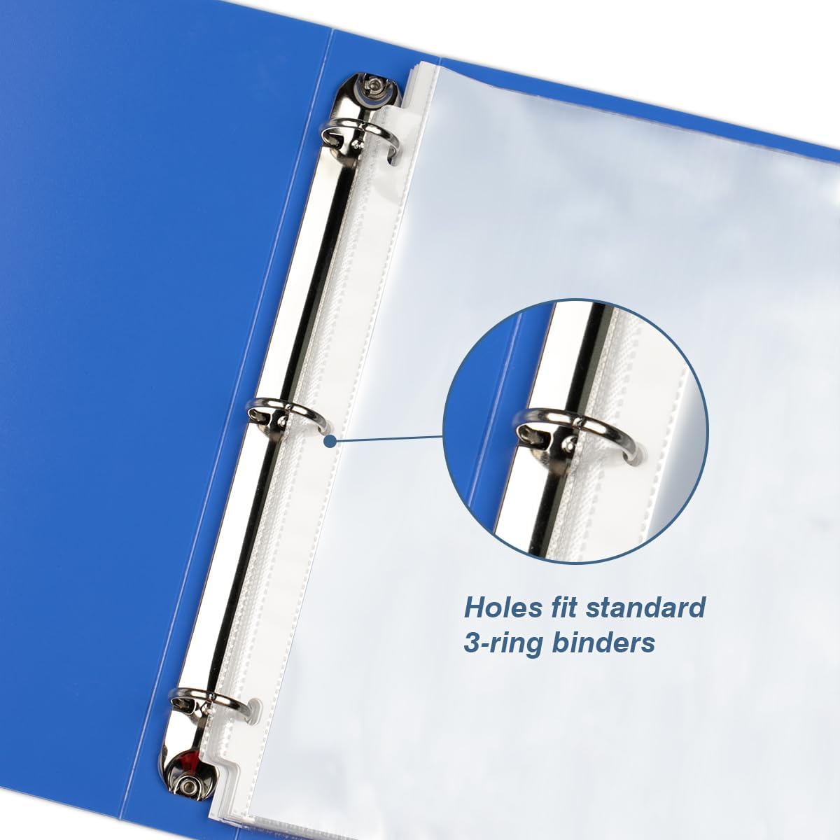 DOSEWART 70Pack Sheet Protectors, Clear Heavy Duty Plastic Page Protectors for 3 Ring Binder, Top Loading Sheet Protectors 8.5 x 11” for Photo, Paper, Document Protector