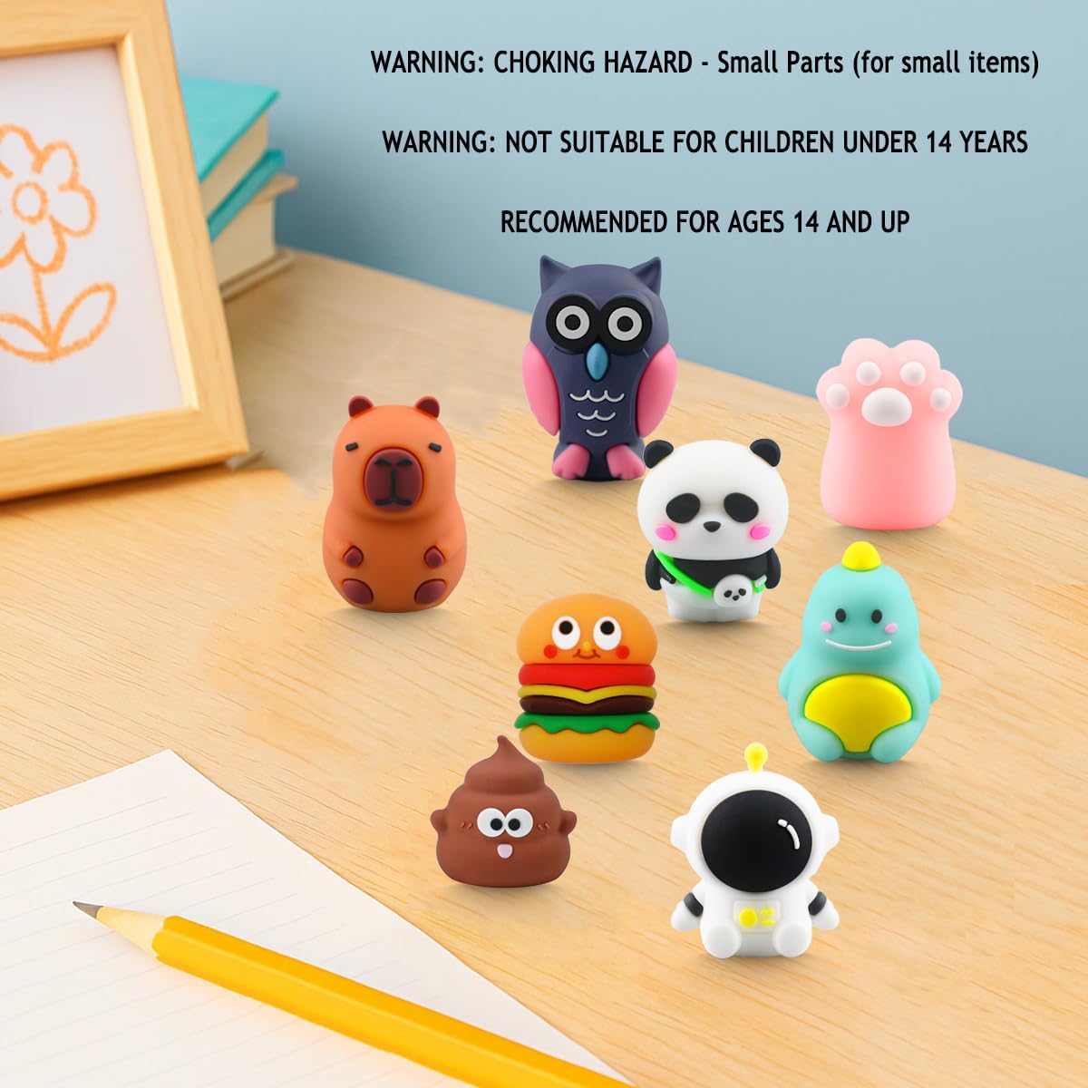 8 PCS Pencil Sharpener for Kids, Pencil Sharpener Manual, Cartoon Handheld Little Pencil Sharpeners, Kawaii Stationary Gifts, Small Favors Gifts for Office Supplies (Style 1)
