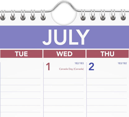 AT-A-GLANCE Wall Calendar 2026-2027 Planner, Academic 12-Month July-June, Monthly, 15-1/2" x 22-3/4", Ruled Daily Blocks (AY328)