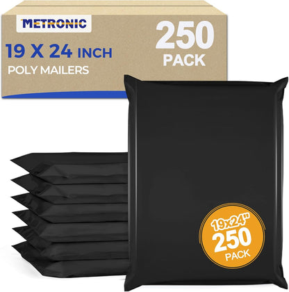 Metronic White Poly Mailers 14.5x19 100 Pack, Large Shipping bags Self-Seal Shipping Envelopes , Packaging Envelope for Small Business, Boutique, Clothing