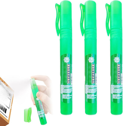 Privacy Cover Spray Pen for Documents and Labels, 10ml White-Out Correction Fluid, Thermal Paper Privacy Eraser for Shipping Address Protection (2)