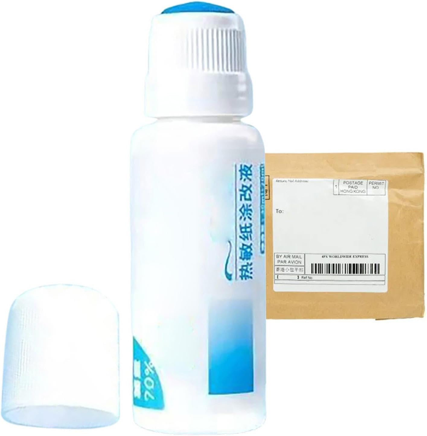 Liquid paper Correction Fluid|Thermal Paper Data Protection Fluid - Anti-Leakage Data Fluid - Roller Stamper Correction Fluid Security Stamp For Theft Protection, Personal Information Black out