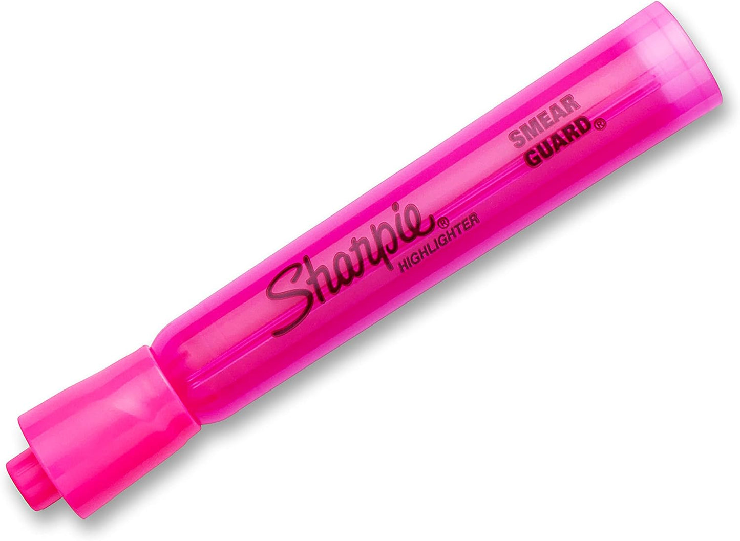 Sharpie Tank Style Highlighters, Chisel Tip, Fluorescent Pink, 12 Count