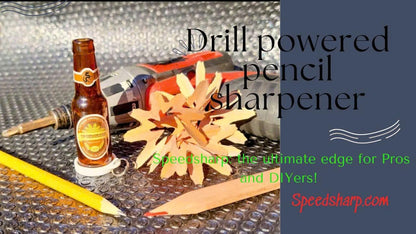 Drill-Powered Carpenter Pencil Sharpener – Fast, Accurate, Heavy-Duty Tool for Pros & DIYers