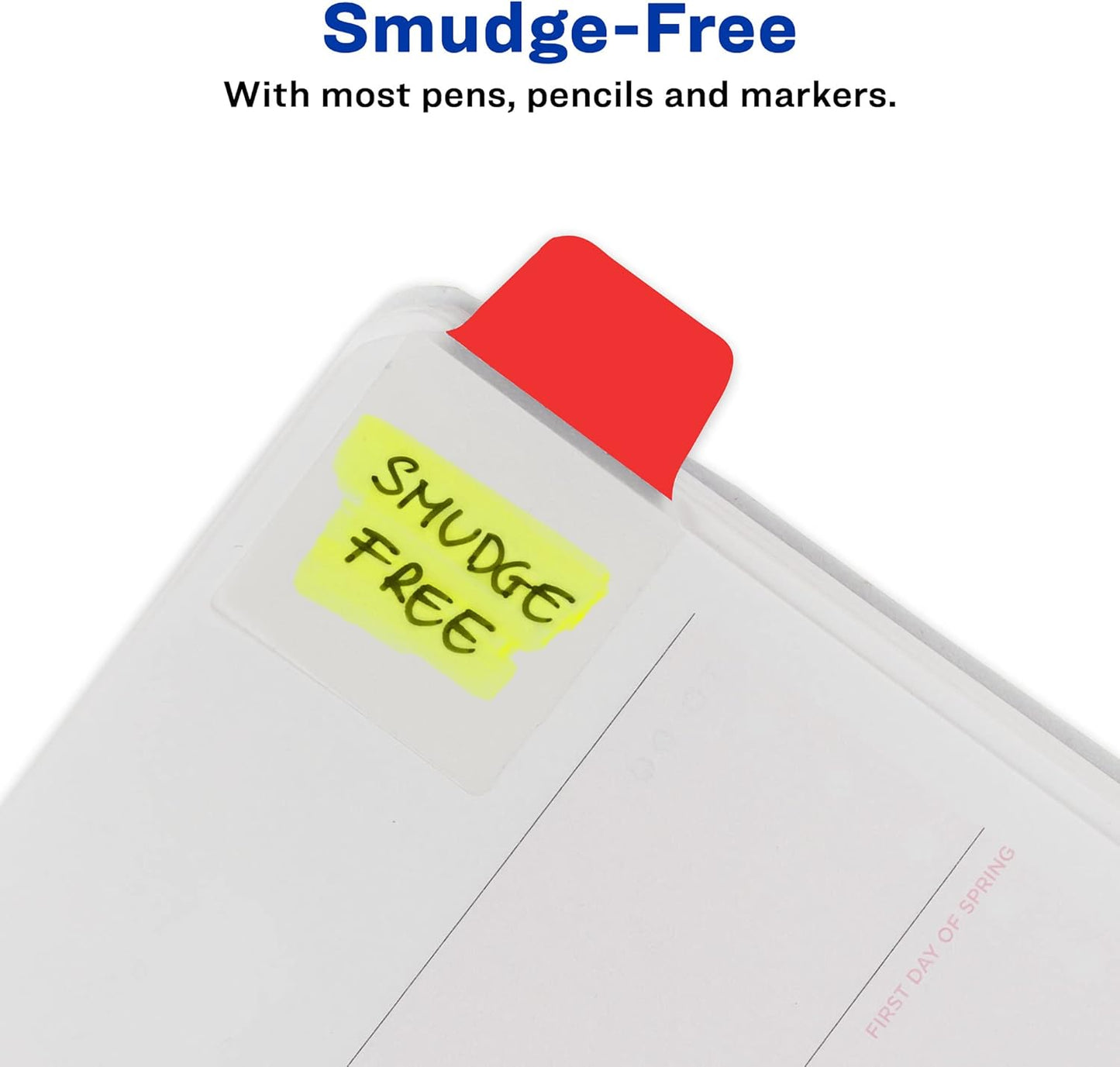 Avery Mini Ultra Tabs, 1" x 1.5", 2-Side Writable, Assorted Primary Colors, 80 Repositionable Tabs (74763)