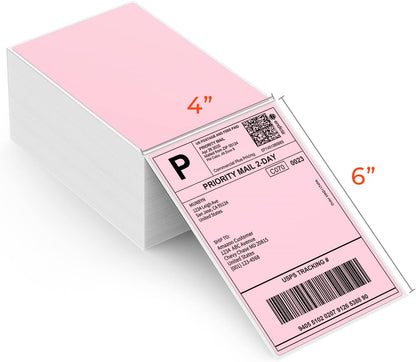 MUNBYN Thermal Direct Shipping Label (Pack of 500 4x6 Per Fanfold Labels) - Commercial Grade