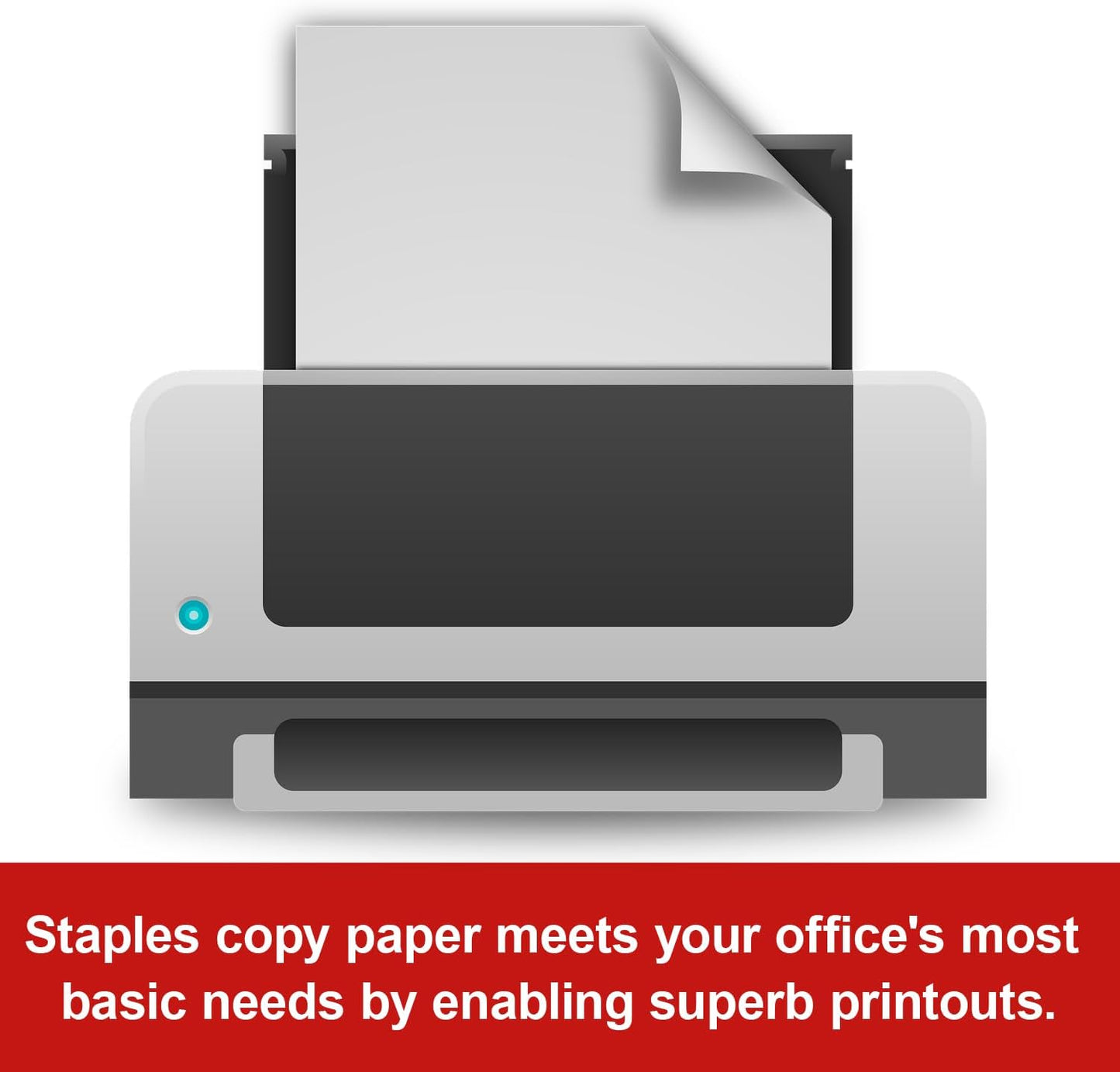 TRU RED 8.5x11 Copy Paper 20 lb. 92-Bright 5000 Sheets/Carton, For Office, School & Home