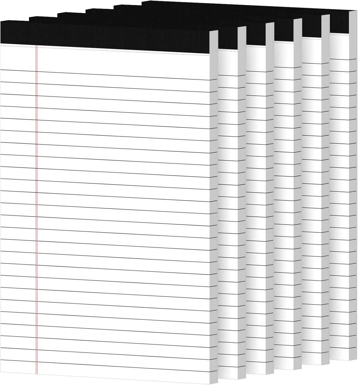 12 Pack Notepads 5x8, Small Legal Pads Narrow College Ruled, 30 Sheets/Pack, Perforated Notebook - White Note Pads for School, Memo, Note Taking, Teacher & Office Supplies, Writing Pads of Paper