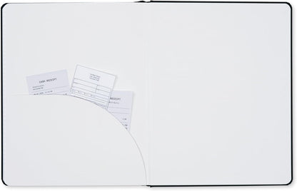 DOME Personal Journal – 8 x 10 Inch Hardcover Lined Journal Notebook, 192 Pages, Black, Premium Acid-Free 60-lb Thick Paper, Inner Pocket, Made in USA