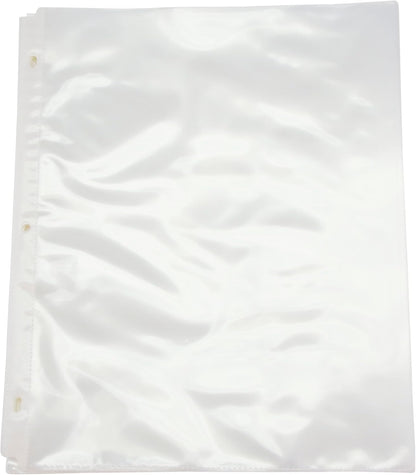School Smart Top Load Heavyweight Polypropylene Non Glare Sheet Protectors - Pack of 50 - Clear - 084904