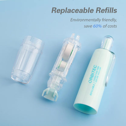 Refillable Retractable White Correction Tape, Mini Small Japan Aesthetic Cute Correction Tape Pen, with Easy to Refill Pen Applicator,for Kawaii School Office Supplies