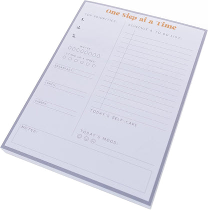 Graphique Large Notepad, Brush Strokes – 6" x 8", Cute Notepad with 150 Tear-Off Sheets, Features the Word “Notes” on Every Page – Perfect for Note Taking, List Making, and More